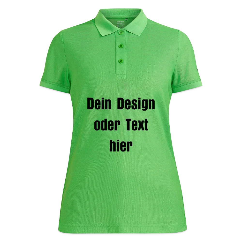 CRAFT Core Unify Frauen Polo Shirt - personalisierbar - Grün