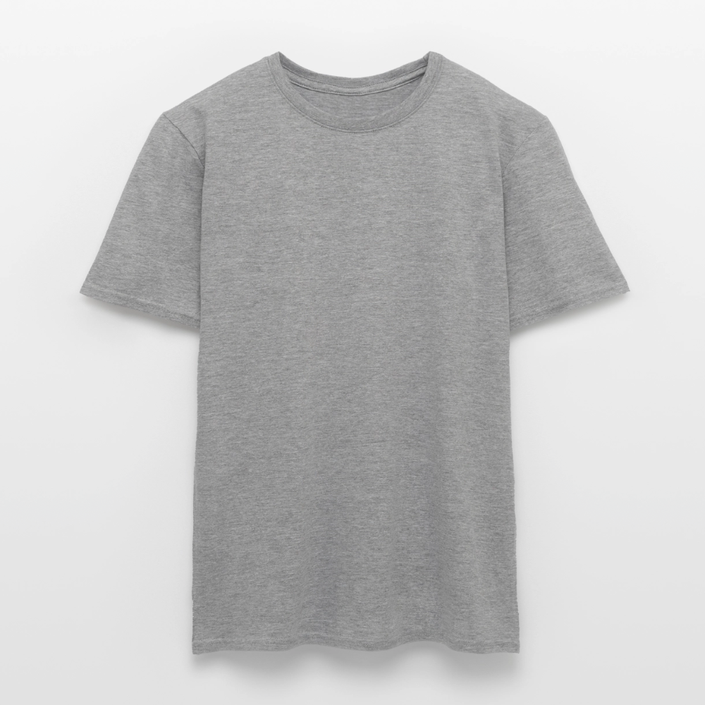 Männer T-Shirt - personalisierbare Vorder- und Rückseite - Graphit meliert