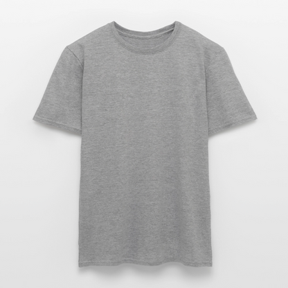 Männer T-Shirt - personalisierbare Vorder- und Rückseite - Graphit meliert