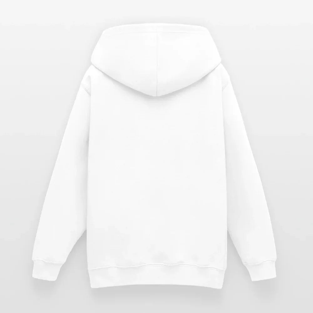 Teenager Hoodie - personalisierbare Vorder- und Rückseite - Weiß