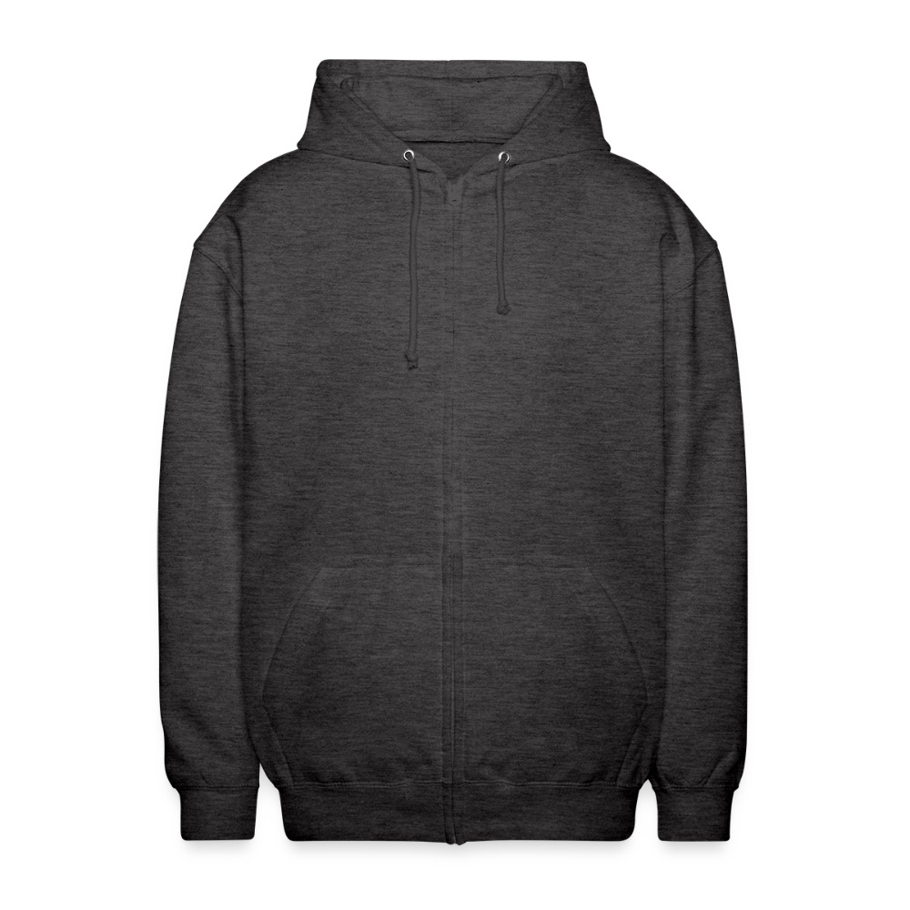 Unisex Kapuzenjacke - personalisierbare Vorder- und Rückseite - Anthrazit