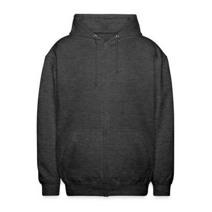 Unisex Kapuzenjacke - personalisierbare Vorder- und Rückseite - Anthrazit