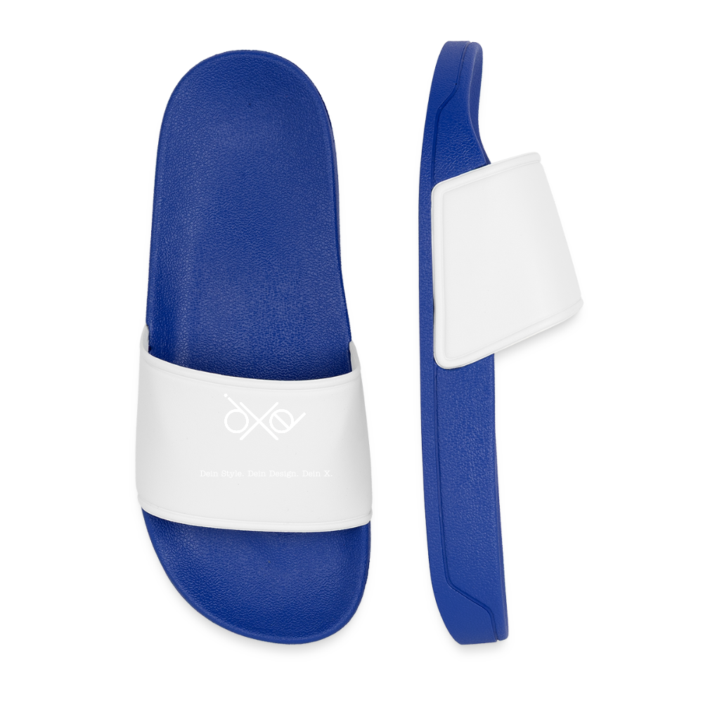 Männer Badelatschen - personalisierbar - Königsblau