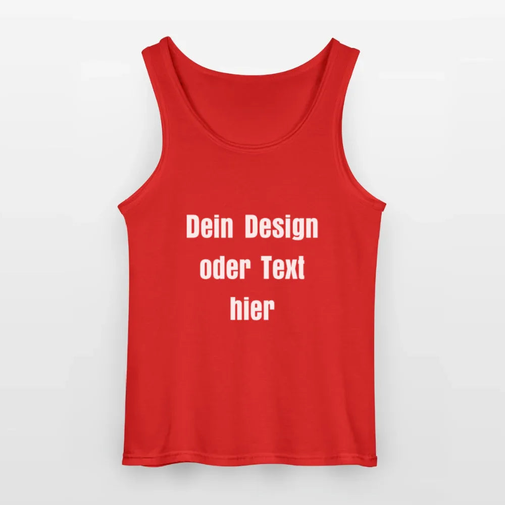 Gildan Männer Tank Top - personalisierbar - Rot