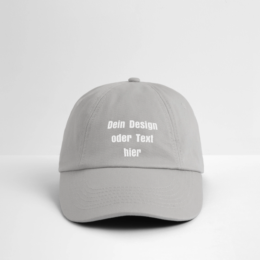 Baseballkappe - personalisierbar - Grau