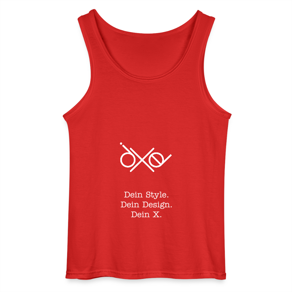 Gildan Männer Tank Top - personalisierbar - Rot