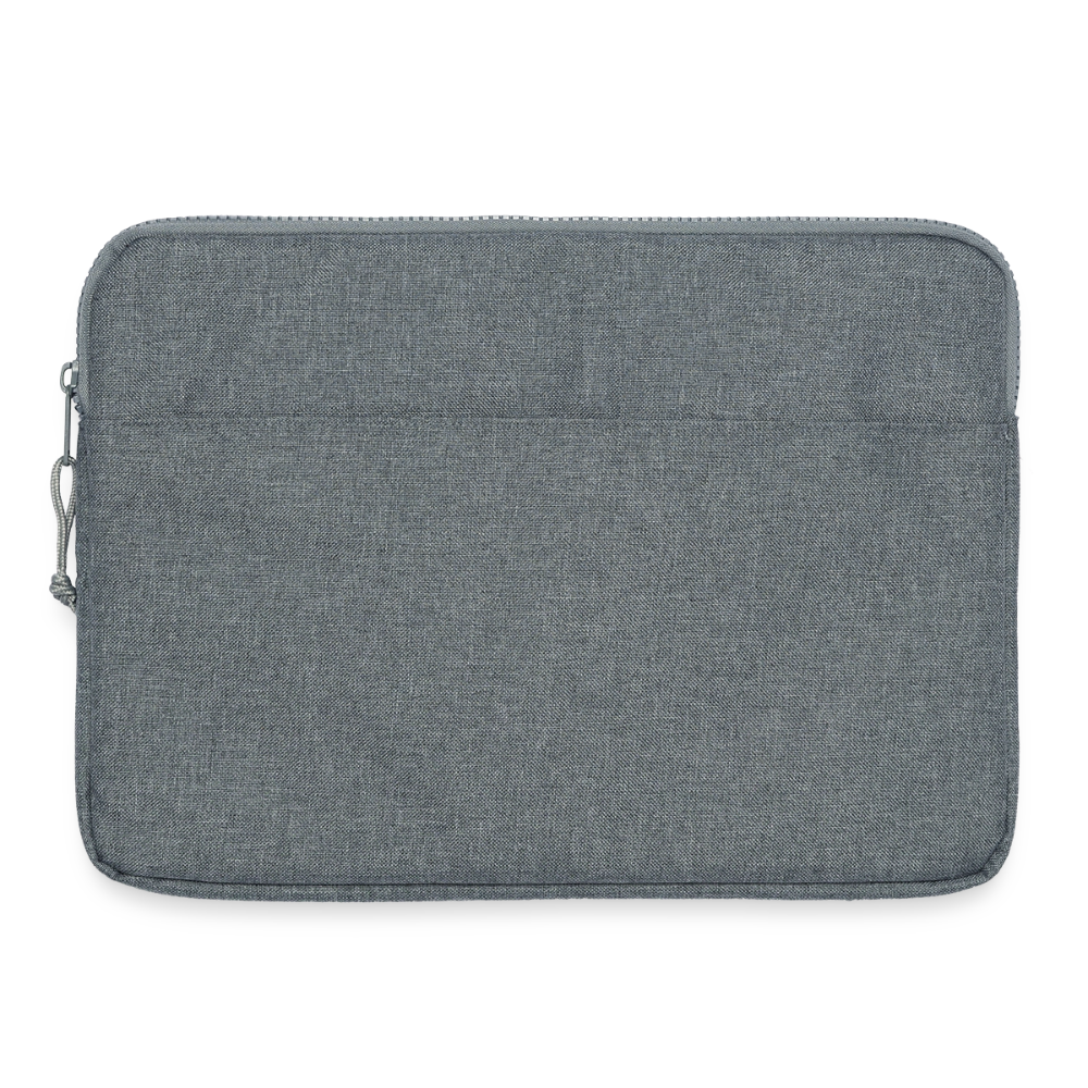Laptoptasche passend für bis zu 15 Zoll Laptopgröße - personalisierbar - Grau meliert