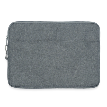 Laptoptasche passend für bis zu 15 Zoll Laptopgröße - personalisierbar - Grau meliert
