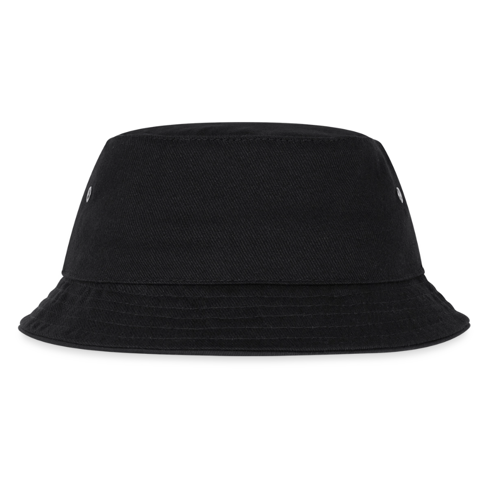 Kinder Bucket Hat - personalisierbar - Schwarz