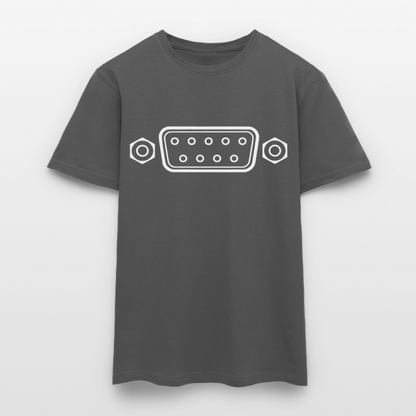 DB-9 RS-232 Retro T-Shirt für Herren - Anthrazit