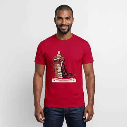 "Ich habe da mal eine Idee. Barock-Motiv" Motiv-T-Shirt für Männer, Farbe Rot