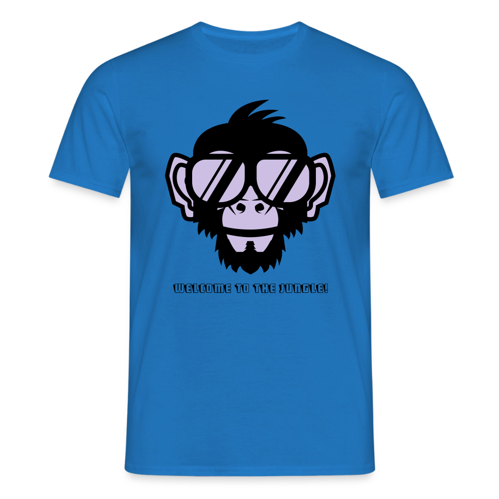 "Welcome to the Jungle" Motiv-T-Shirt für Männer - Royalblau