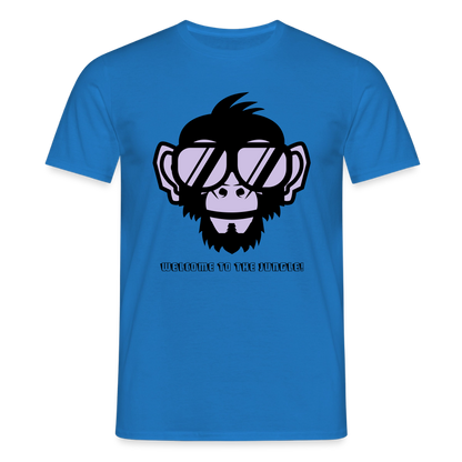 "Welcome to the Jungle" Motiv-T-Shirt für Männer - Royalblau