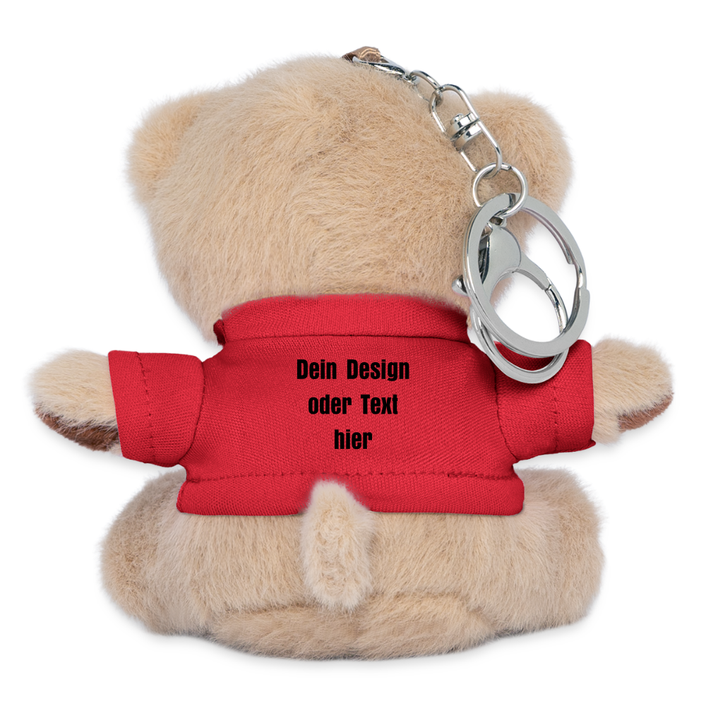 Kuscheltier Schlüsselanhänger - personalisierbar - Rot