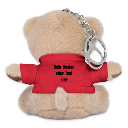 Kuscheltier Schlüsselanhänger - personalisierbar - Rot