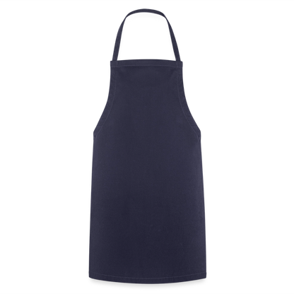Kochschürze 100 % Baumwolle - personalisierbar - Navy