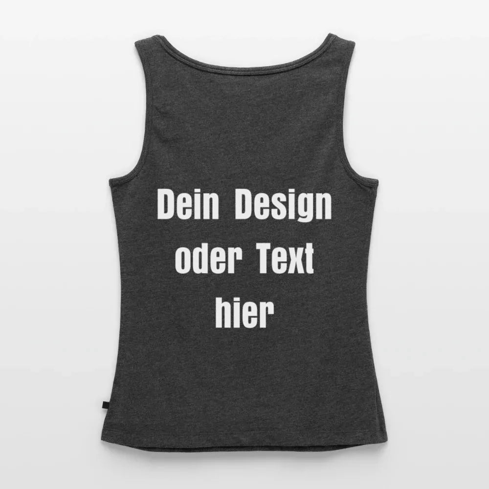 Frauen Premium Tank Top - personalisierbar - Anthrazit meliert