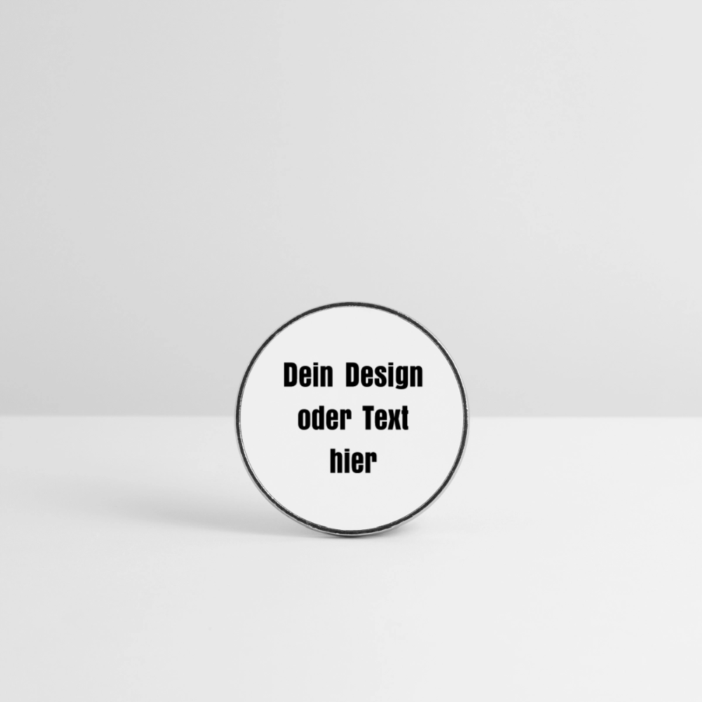 Runder Kühlschrankmagnet - personalisierbar - Weiß