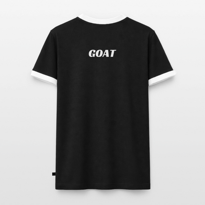 Männer T-Shirt "GOAT" - Schwarz/Weiß
