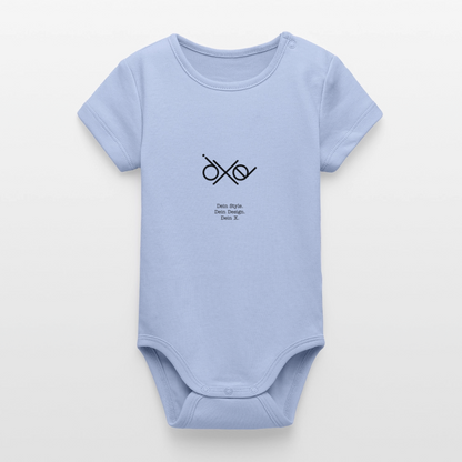 Stanley/Stella Baby Bio Kurzarm-Body - personalisierbar - Sky