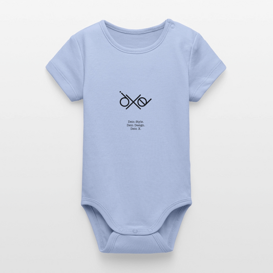 Stanley/Stella Baby Bio Kurzarm-Body - personalisierbar - Sky