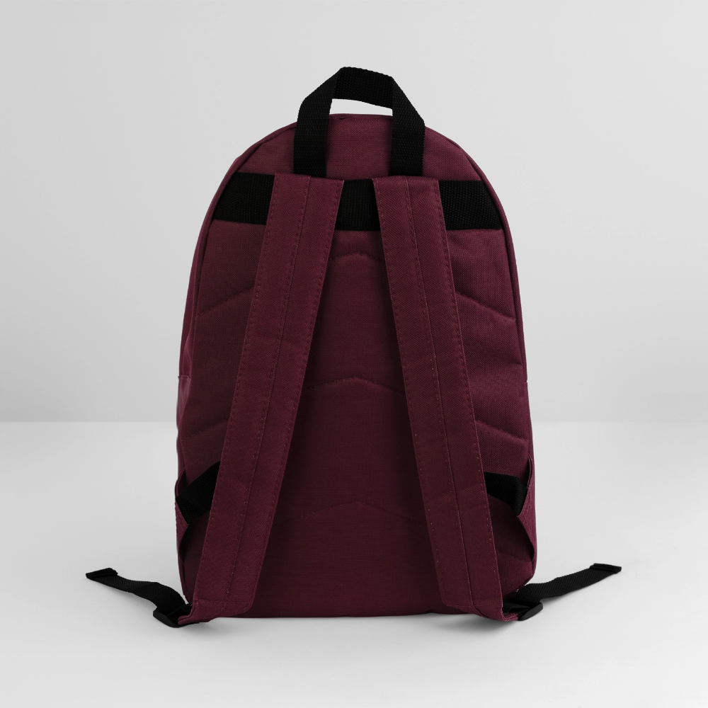 Klassischer Rucksack - personalisierbar - Burgunderrot