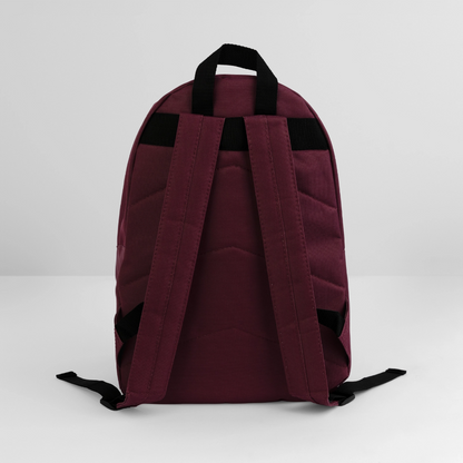 Klassischer Rucksack - personalisierbar - Burgunderrot