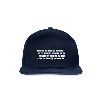 48K ZX Spectrum Retro Snapback Cap - Navy/Navy