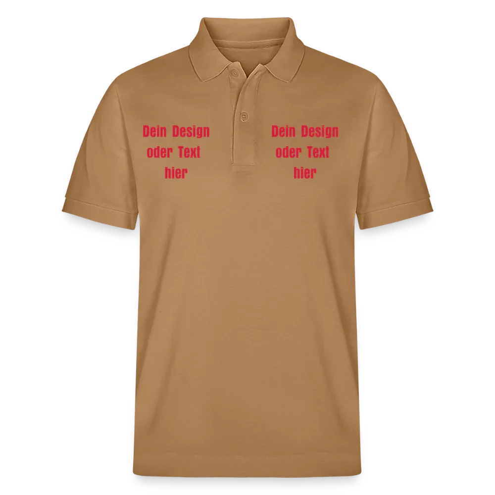 Stanley/Stella Unisex Bio-Poloshirt PREPSTER - personalisierbar - Karamell 