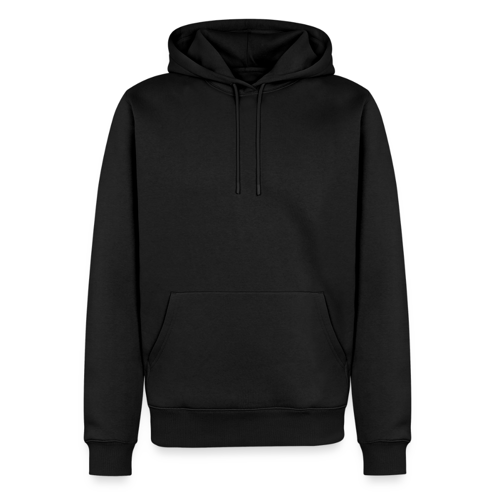 Männer Premium Hoodie - personalisierbare Vorder- und Rückseite - Schwarz