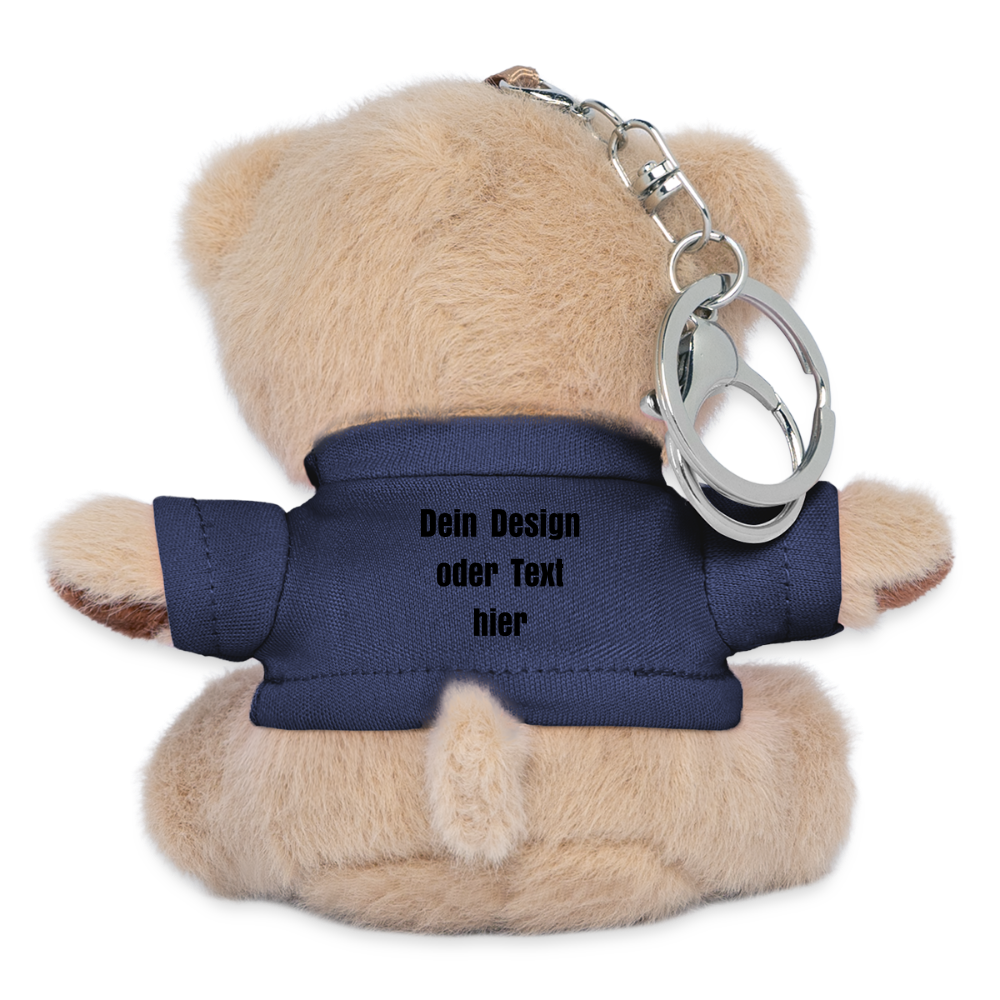 Kuscheltier Schlüsselanhänger - personalisierbar - Navy