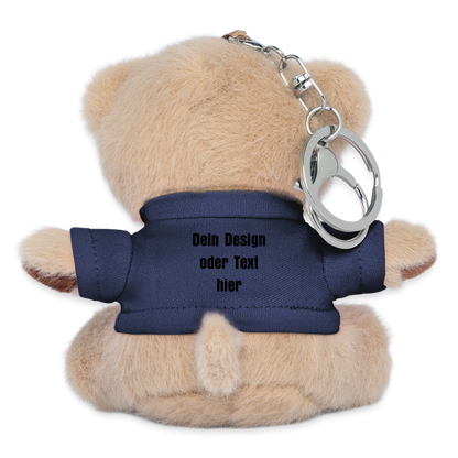 Kuscheltier Schlüsselanhänger - personalisierbar - Navy