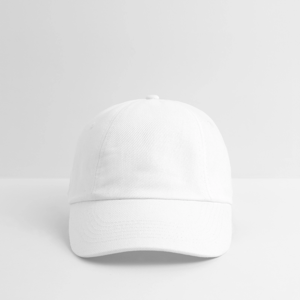 Baseballkappe - personalisierbar - Weiß/Weiß