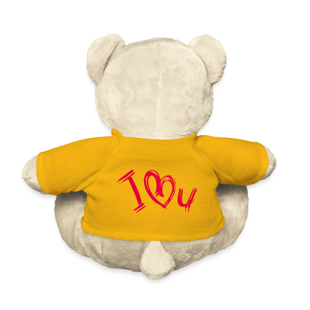 Teddy - personalisierbar - Sonnengelb
