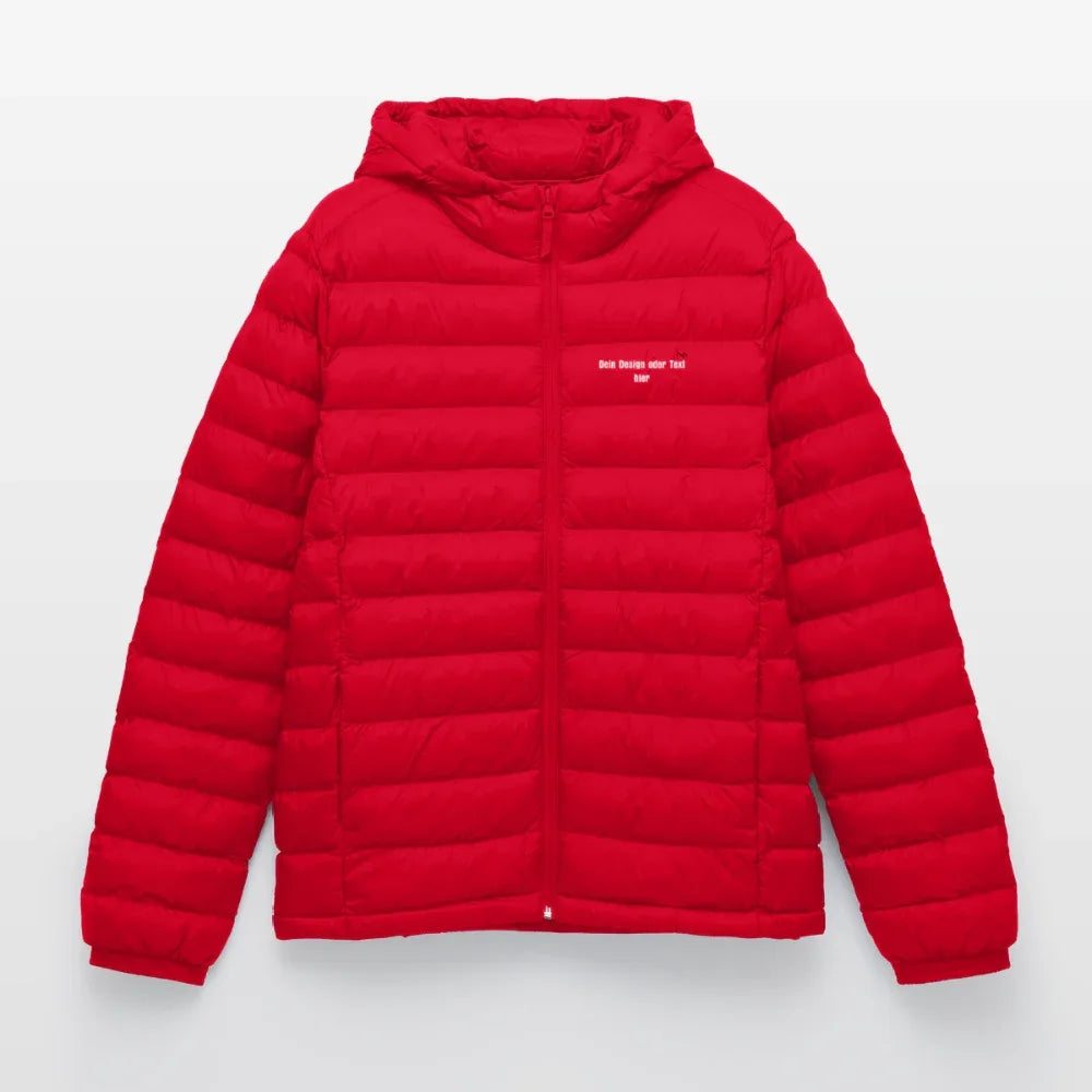 LIGHTWEIGHT Männer Pufferjacke von Stanley/Stella - personalisierbar - Rot