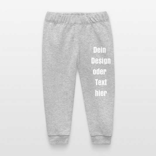 Stanley/Stella Baby Bio-Jogginghose Baby Tumbler  - personalisierbar - Grau meliert