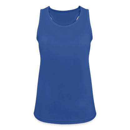 Funktionelles Frauen Tank Top atmungsaktiv - personalisierbar - Royalblau