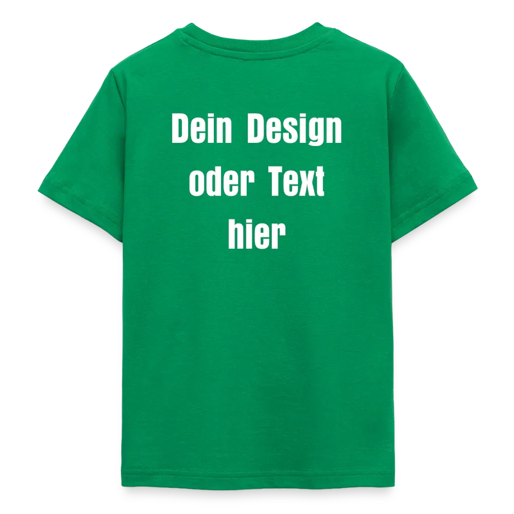Teenager T-Shirt - personalisierbare Vorder- und Rückseite - Kelly Green