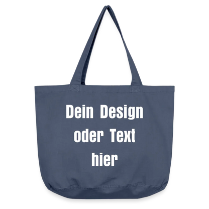 Vintage-Washed Shopper / Einkaufstasche im Vintage Stil - personalisierbar - Vintage Denim