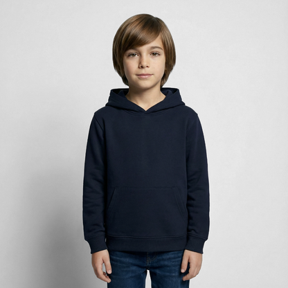 Kinder Hoodie - personalisierbare Vorder- und Rückseite - Navy