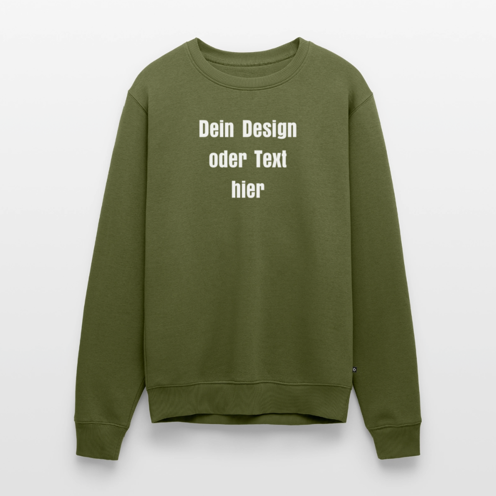 Männer Premium Pullover - personalisierbar - Khaki