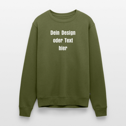 Männer Premium Pullover - personalisierbar - Khaki