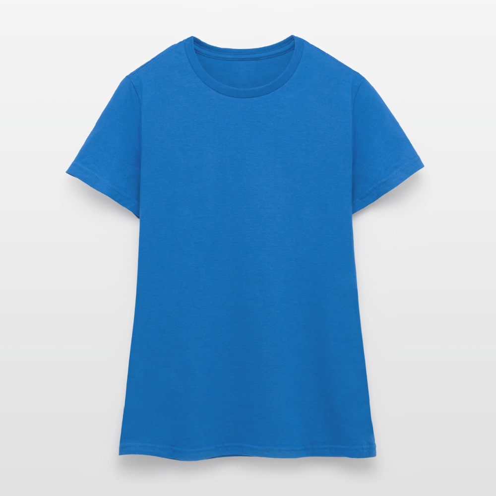 Frauen T-Shirt - personalisierbare Vorder- und Rückseite - Royalblau