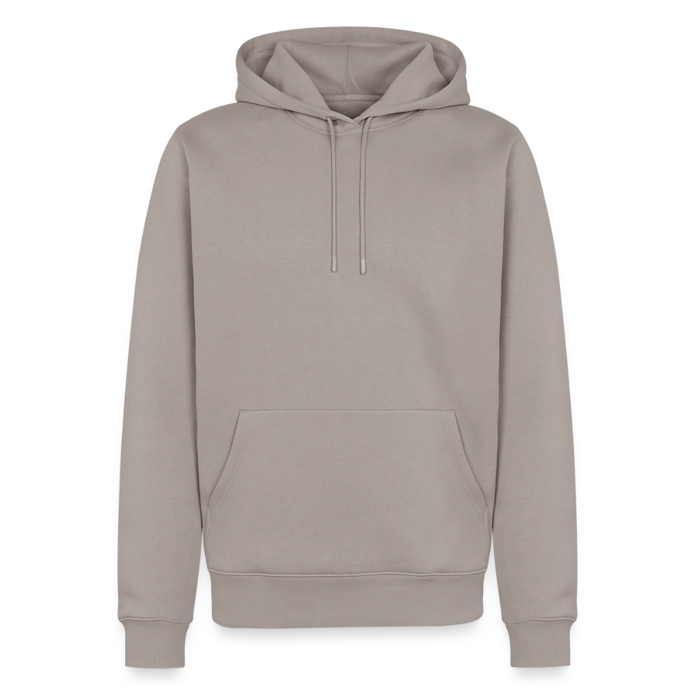 Männer Premium Hoodie - personalisierbare Vorder- und Rückseite - Taupe