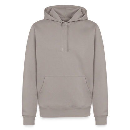 Männer Premium Hoodie - personalisierbare Vorder- und Rückseite - Taupe