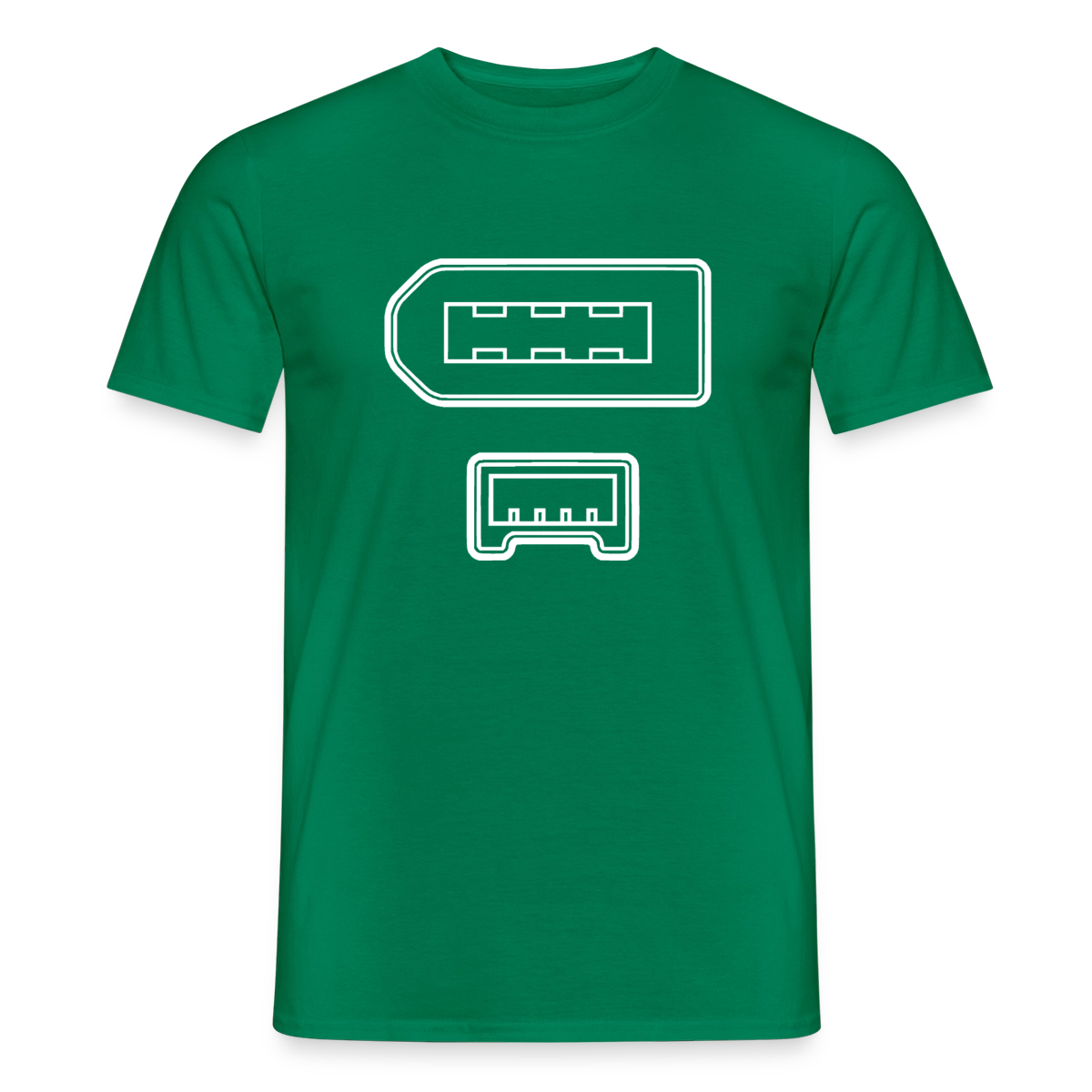 "IEEE 1394" Motiv-T-Shirt für Männer, Farbe Kelly Green