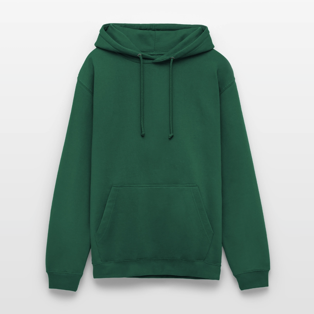 Unisex Hoodie - personalisierbare Vorder- und Rückseite - Flaschengrün