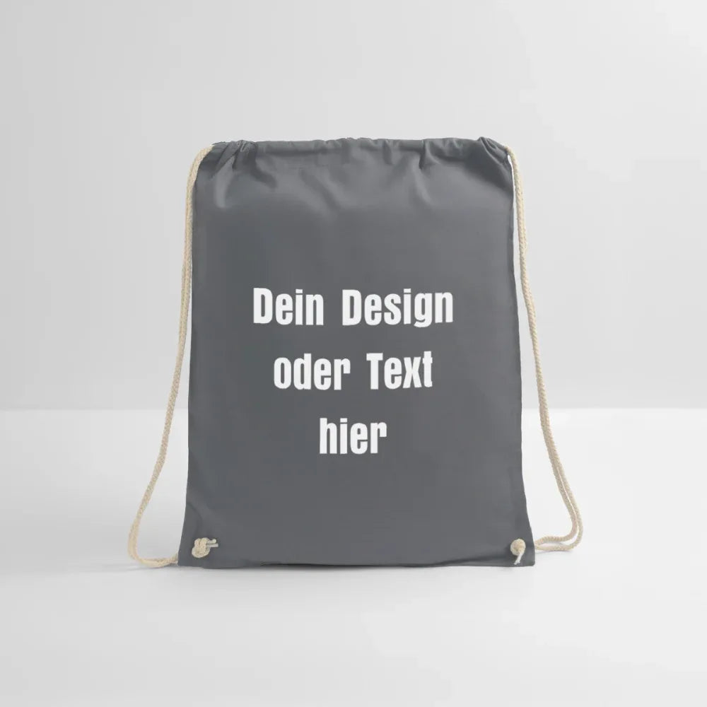 Turnbeutel - personalisierbar - Grau