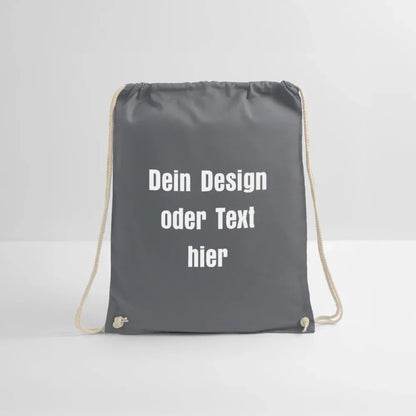 Turnbeutel - personalisierbar - Grau