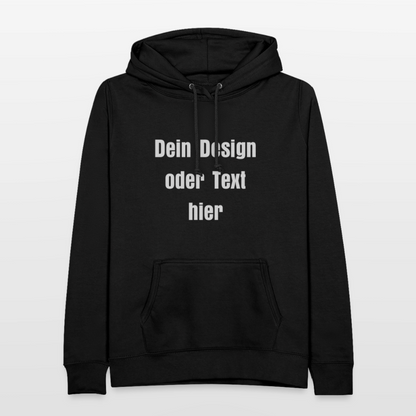 Frauen Hoodie - personalisierbare Vorder- und Rückseite - Schwarz